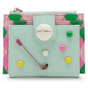 Betsey Johnson Kitsch Par-Tee Time Bifold Wallet Golf NWT